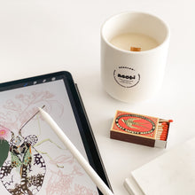 Load image into Gallery viewer, Wowee White REEELAX! Scented Soy Candle