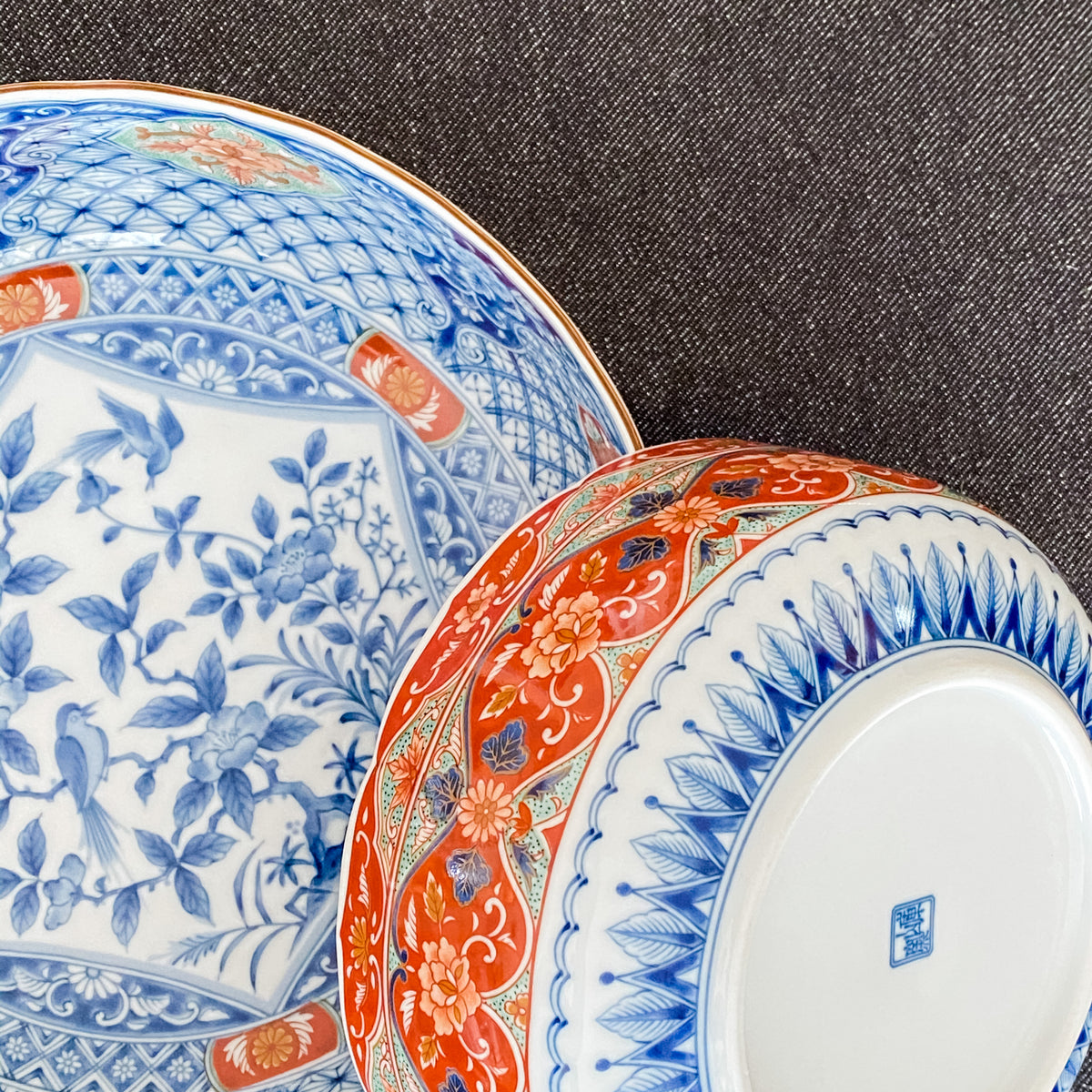 Painted Birds + Flowers Arita Ware Japanese Vintage Bowl – Whose