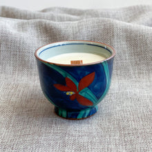 Load image into Gallery viewer, Arita Nishiki Orchid Yunomi (Tea Cup) Candle
